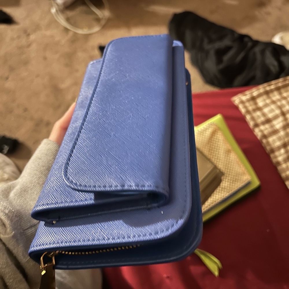 Blue wallet